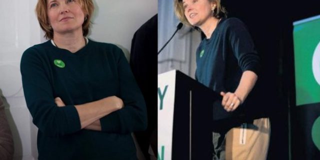 Lucy Lawless à la Conférence des Verts